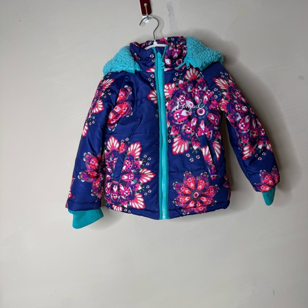 Desigual Colorful Jacket with Teal Accents size 24 months